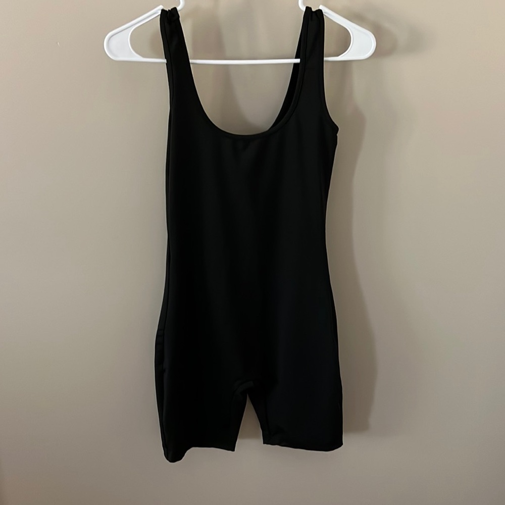 Black unitard stretchy